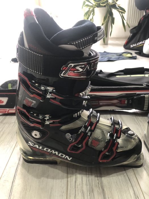 Narty Fischer Progressor 8+ buty Salomon gogle Uvex