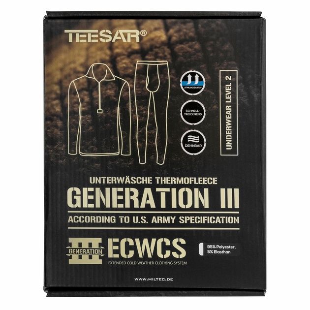 термобілизна Mil-Tec Thermofleece Underwear Generation III ECWCS.