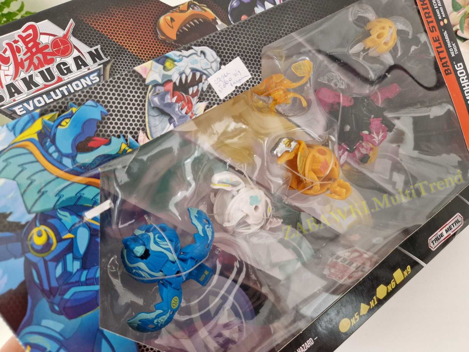 Bakugan Evolutions Neo Trox i Amphrog Battle Strike zestaw