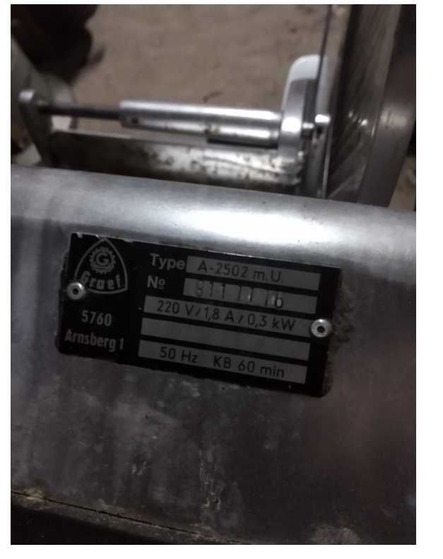 elektryczna krajalnica przemysłowa GRAEF A-2502