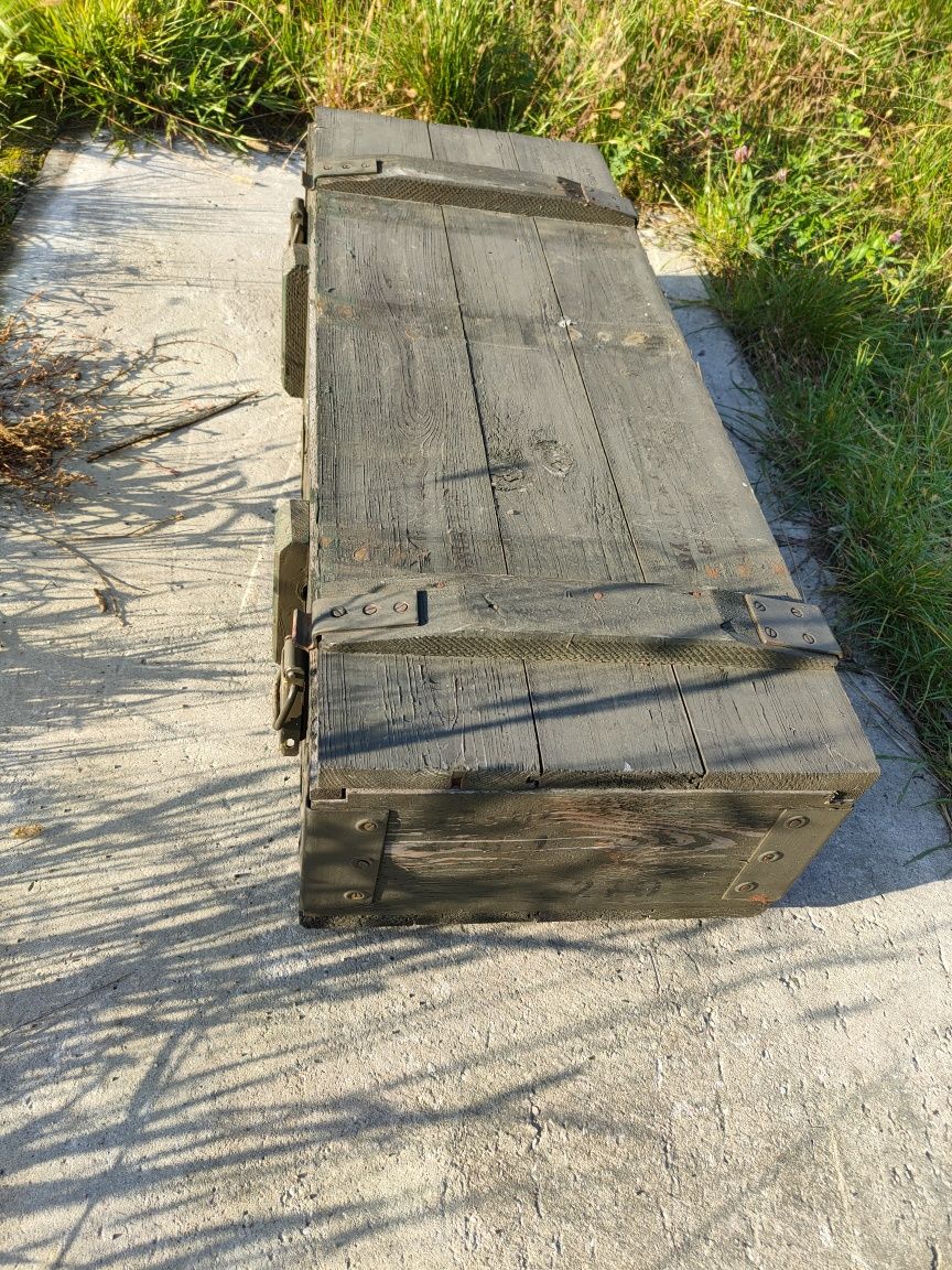 Skrzynia drewniana wojskowa 96x36x20cm Ostatnie 3 sztuki!
