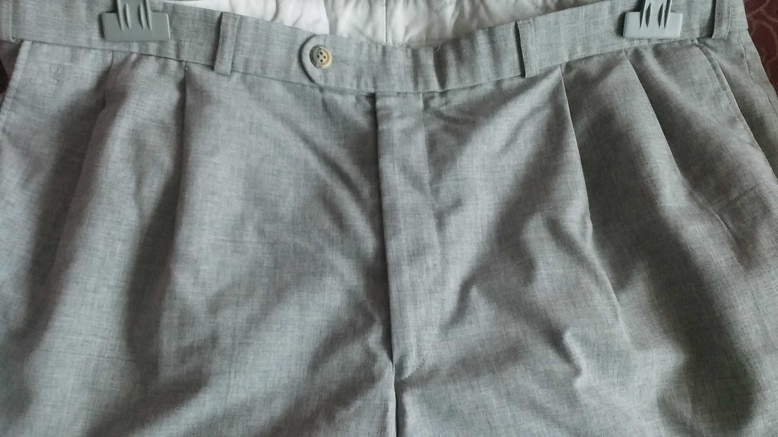 Spodnie wełniane, Gardeur, siwe,L/XL ?, wiosna, lato