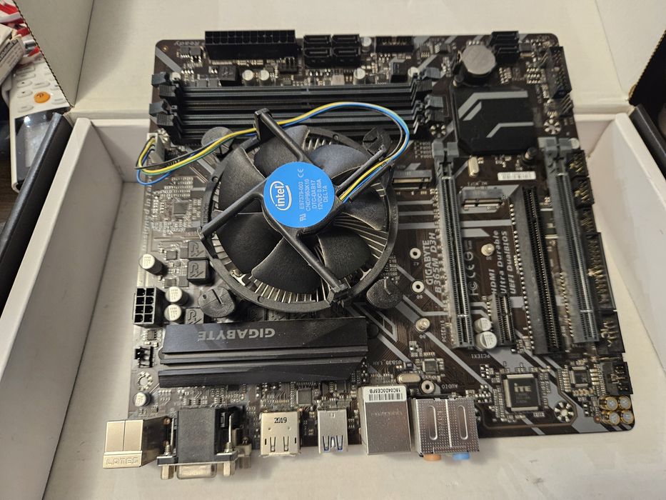 Płyta głowna Gigabyte B365M D3H + Procesor Intel Core i3-9100F, 3.6 GH