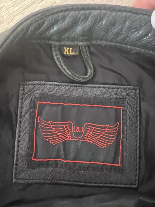 кожаная байкерская мотожилетка l&j leder weste weste