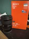 Obiektyw Sony fe 20mm f1.8 G sel20f18g stan bdb!