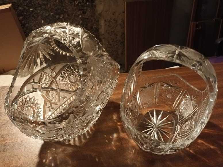 2 piękne kryształy. Koszyki. PRL
