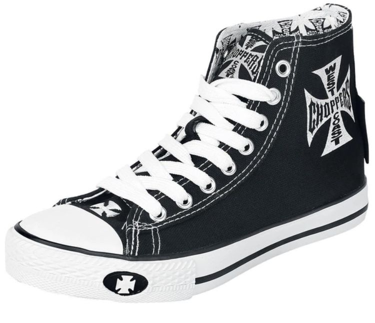 Sapatilhas West Coast Choppers Chamas All Star Style Flames Tenis