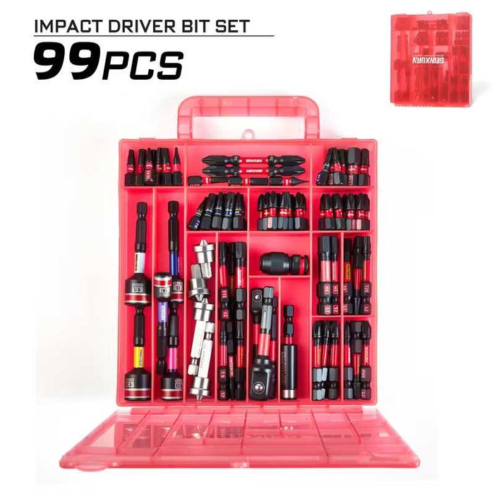 Zestaw bitów udarowych z etui 99 sztuk - super jakość