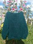 Nowy sweter chmurka ręcznie robiony 38% moher Filo handmade 120cm pach