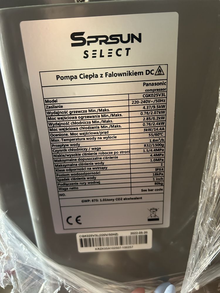 Pompa ciepła Sprsun select