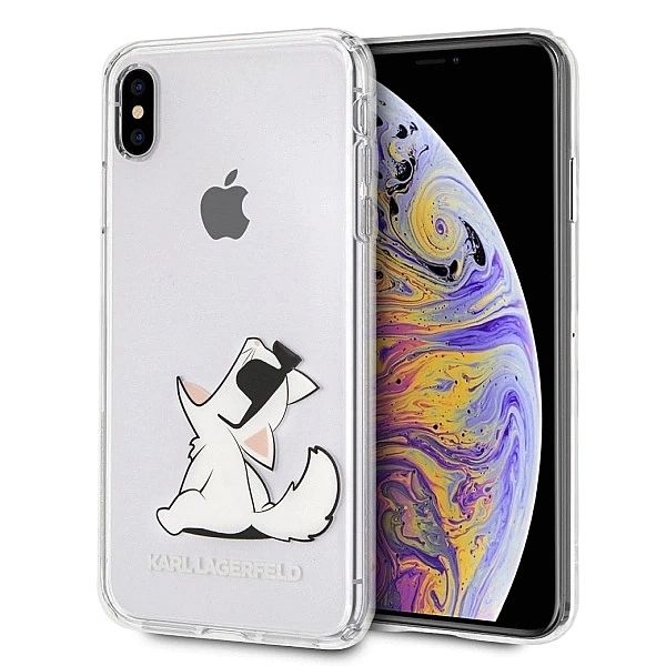Etui Karl Lagerfeld Choupette Fun na iPhone Xs Max - przezroczyste