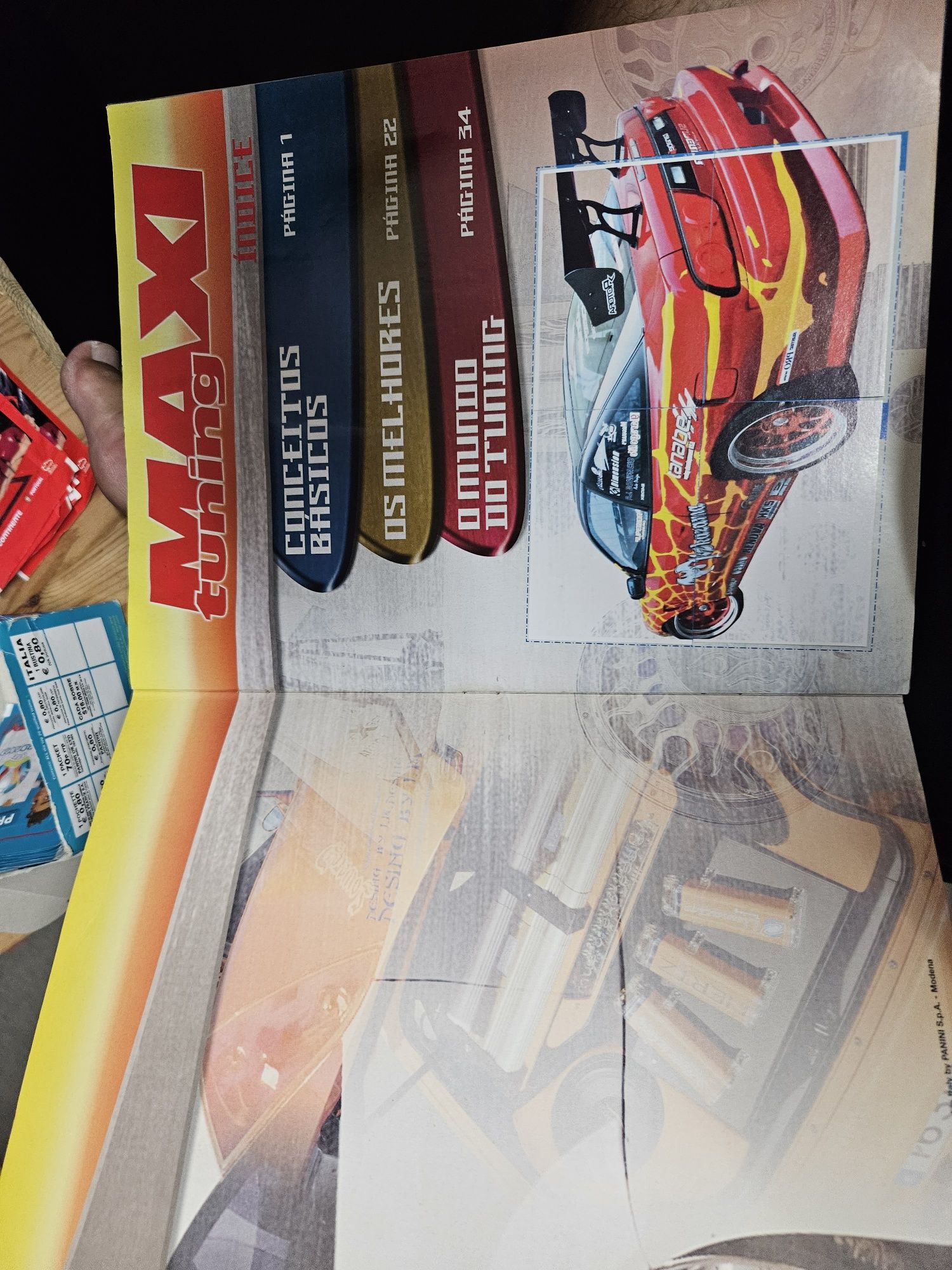 Caderneta completa Maxi Tuning com Poster Central mt boas condições