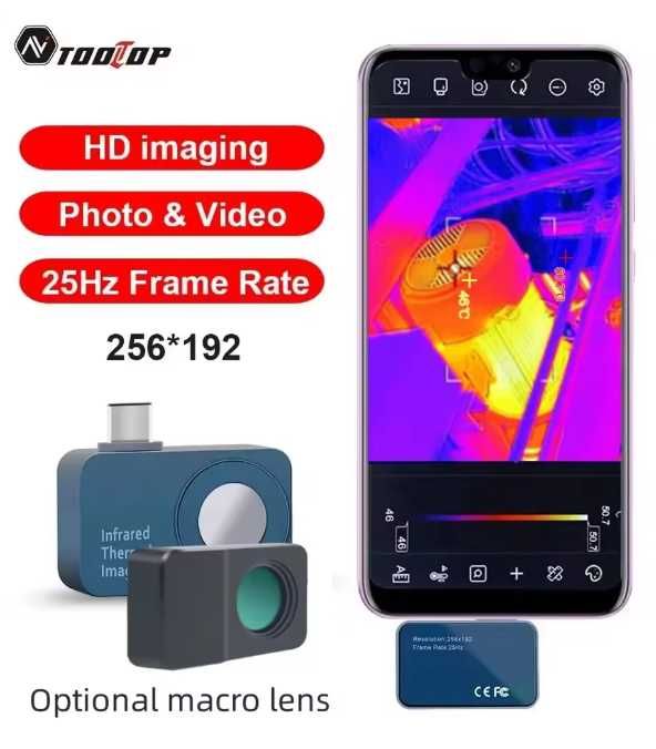 Тепловізор Tooltop T7S+ 256*192 25Hz + макро лінза