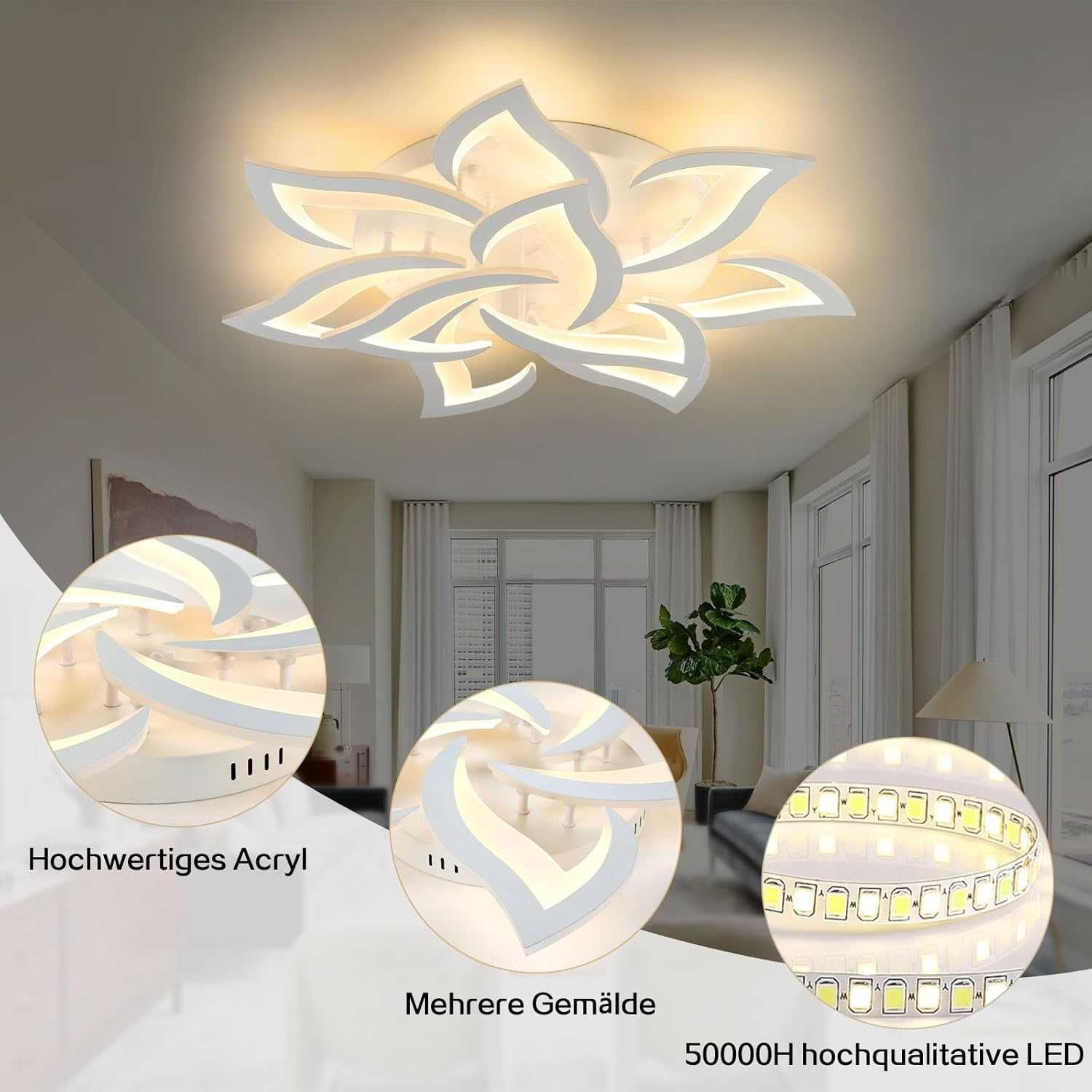 BAYHT Inteligentna lampa sufitowa LED