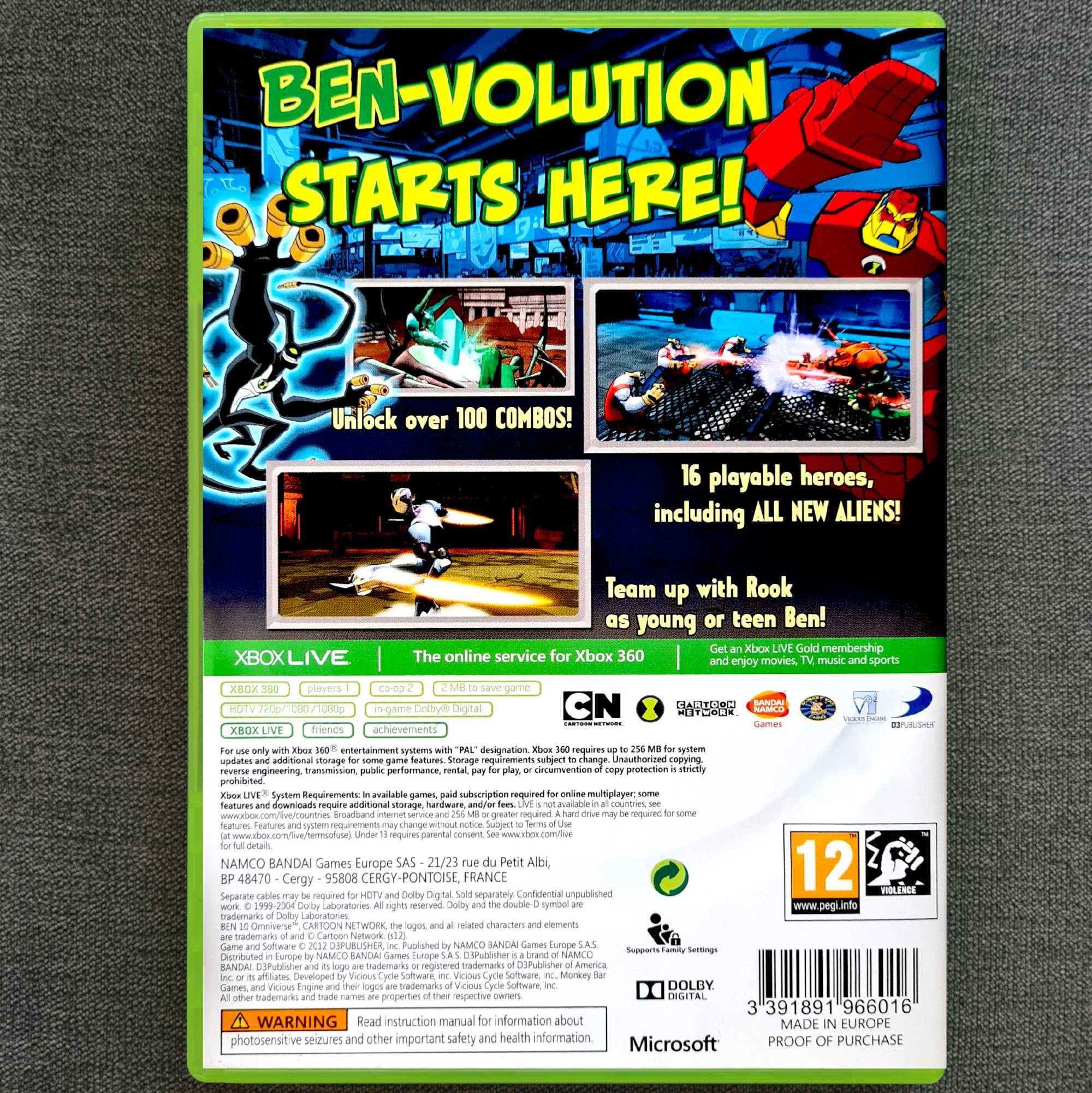 Ben10 Omniverse Xbox 360 Ben 10 Pudełkowa