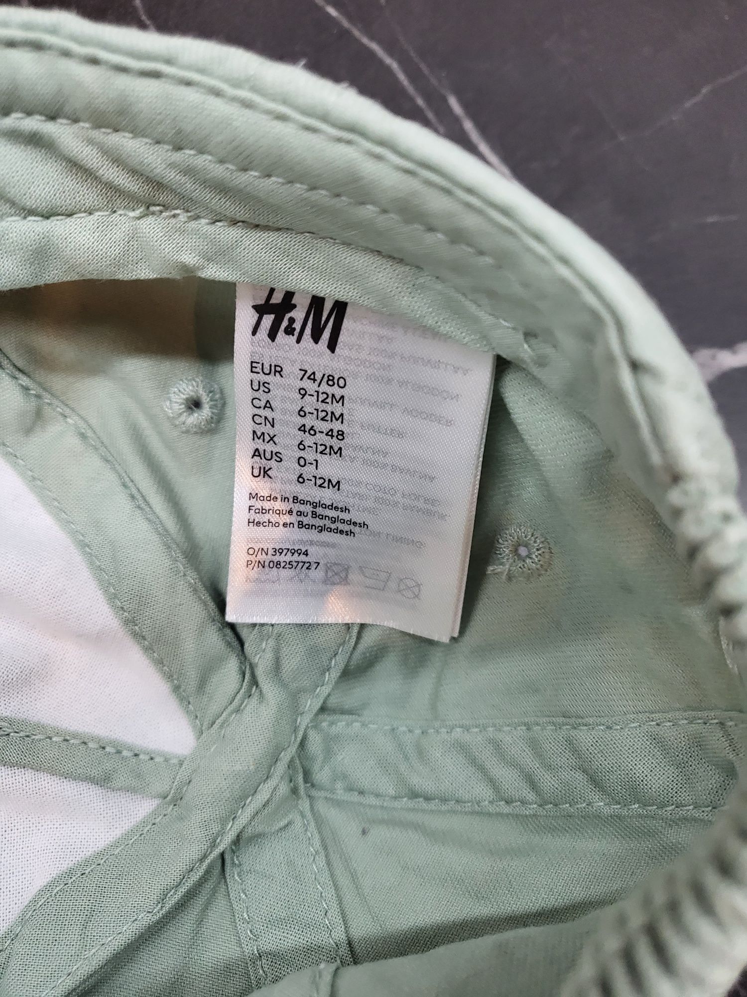 Czapeczka h&m 74/80