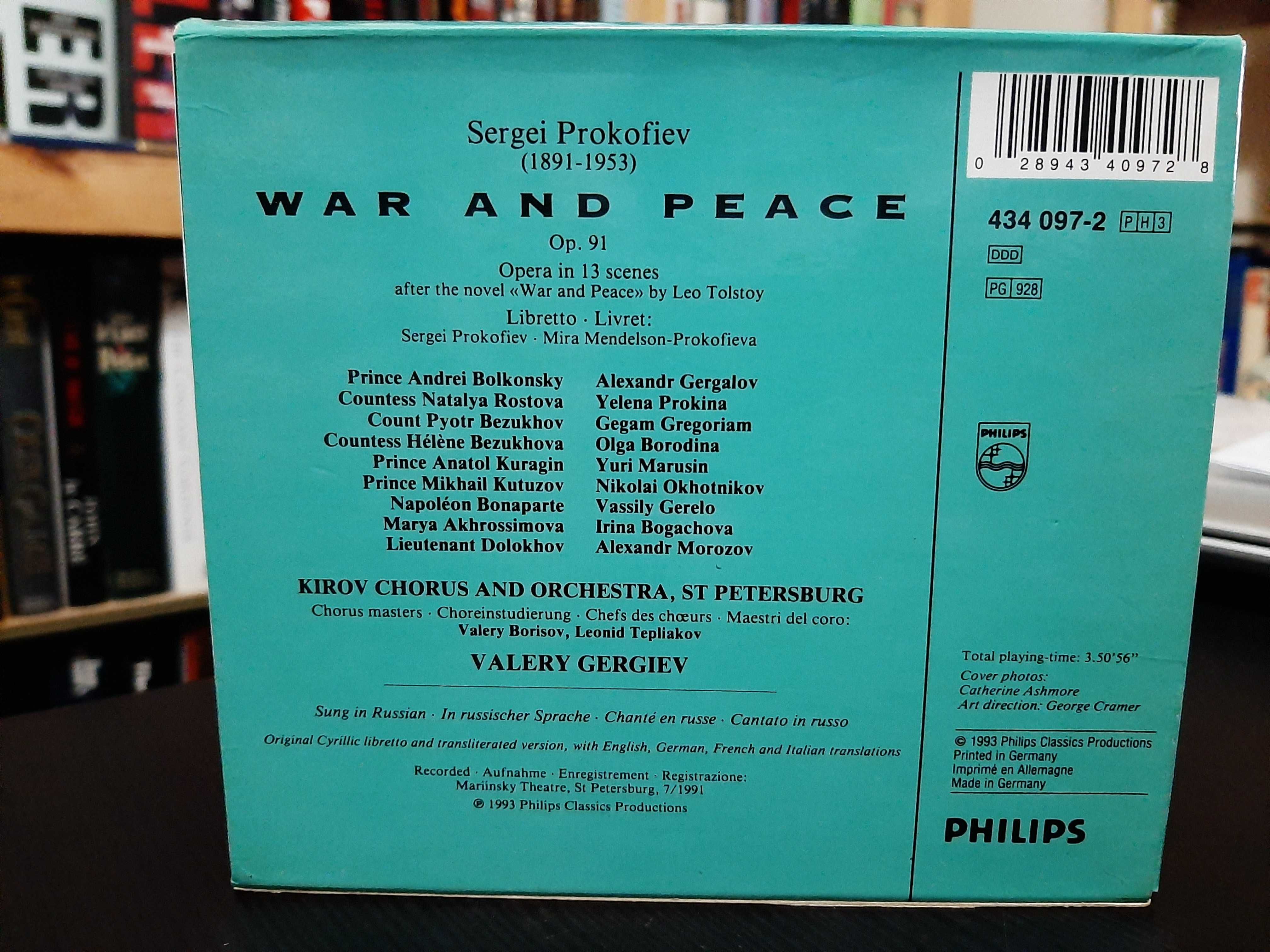 Prokofiev – War And Peace – Kirov Opera And Orchestra, Valery Gergiev