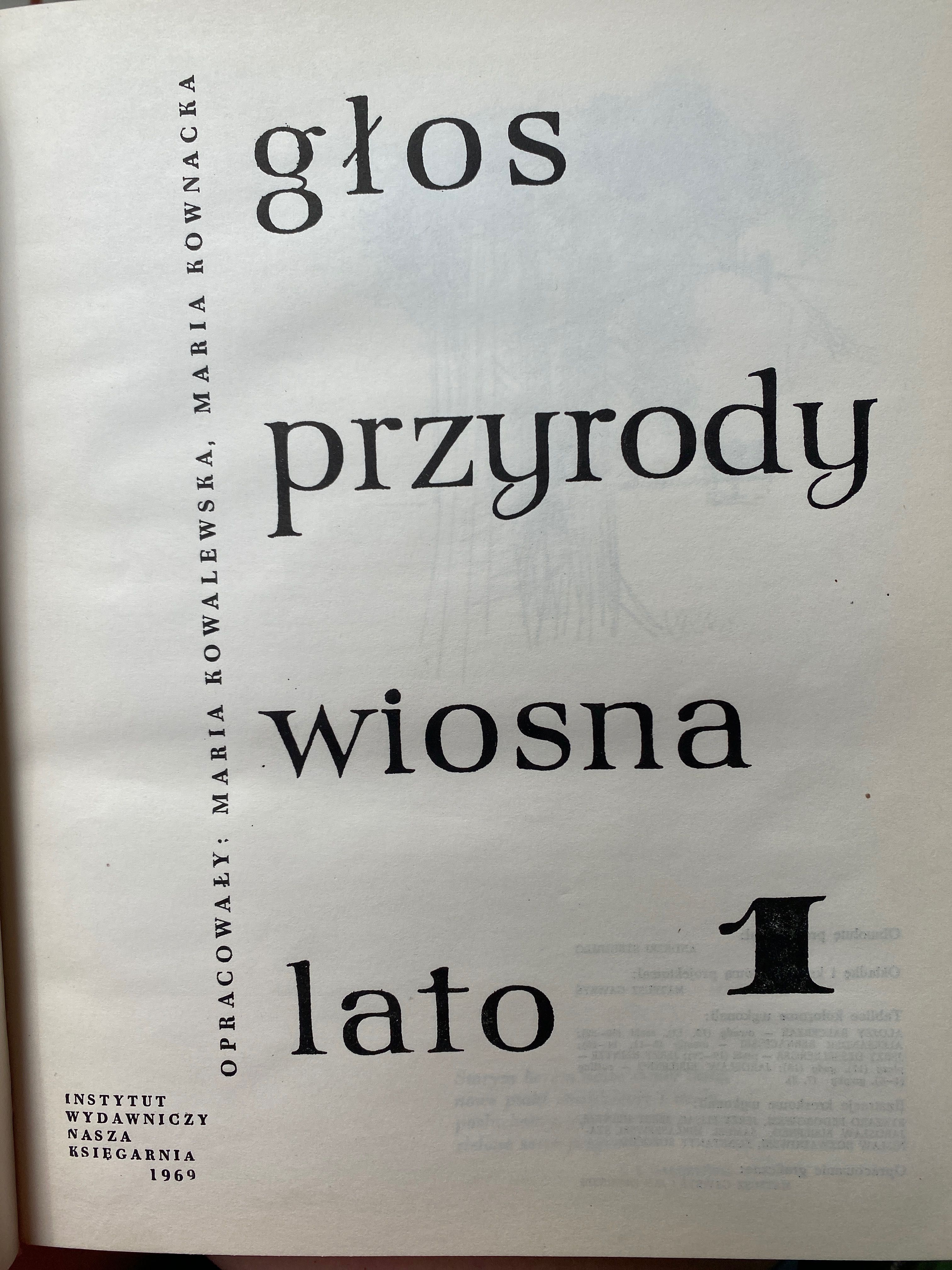 Głos przyrody dwa tomy