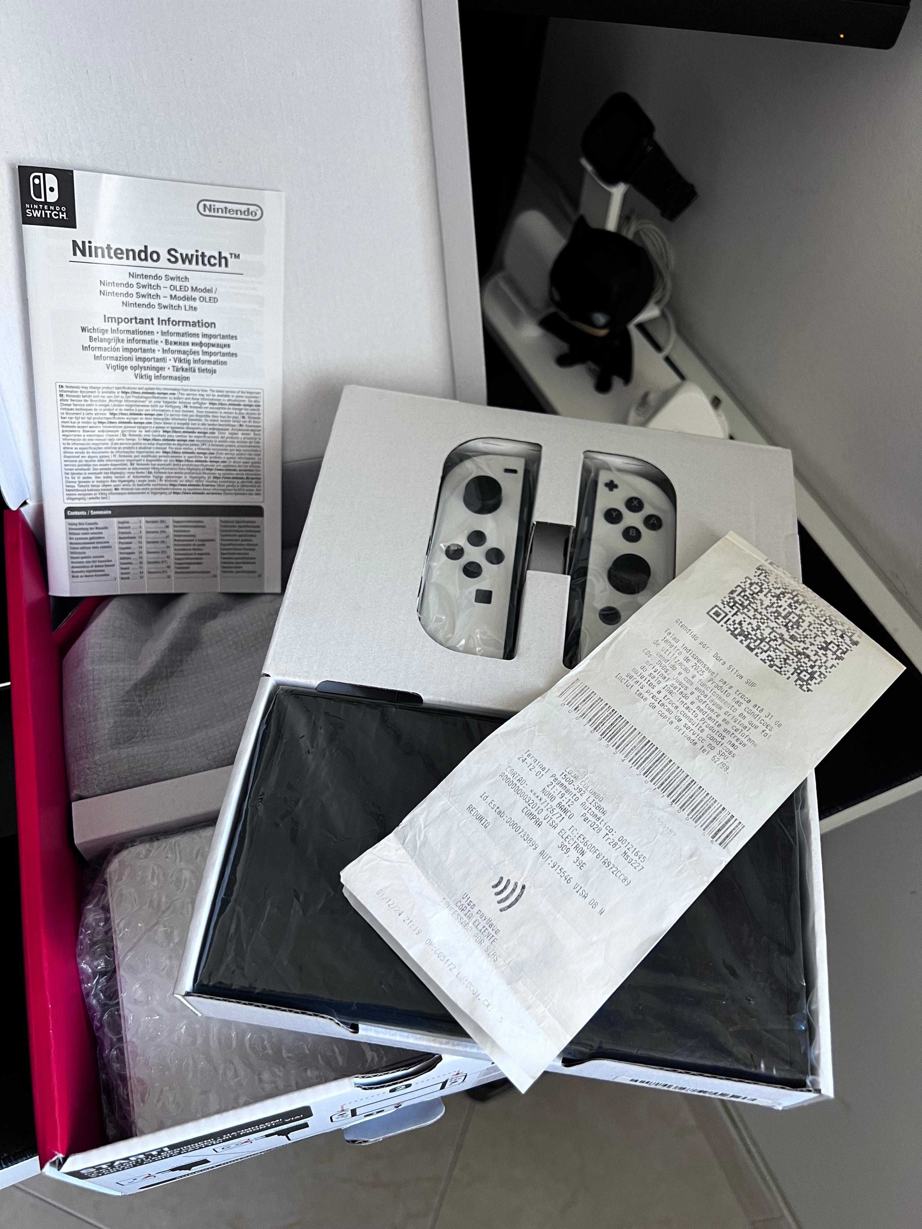 Nintendo Switch OLED (Branca) | Como Nova | Garantia 2027 + Fatura