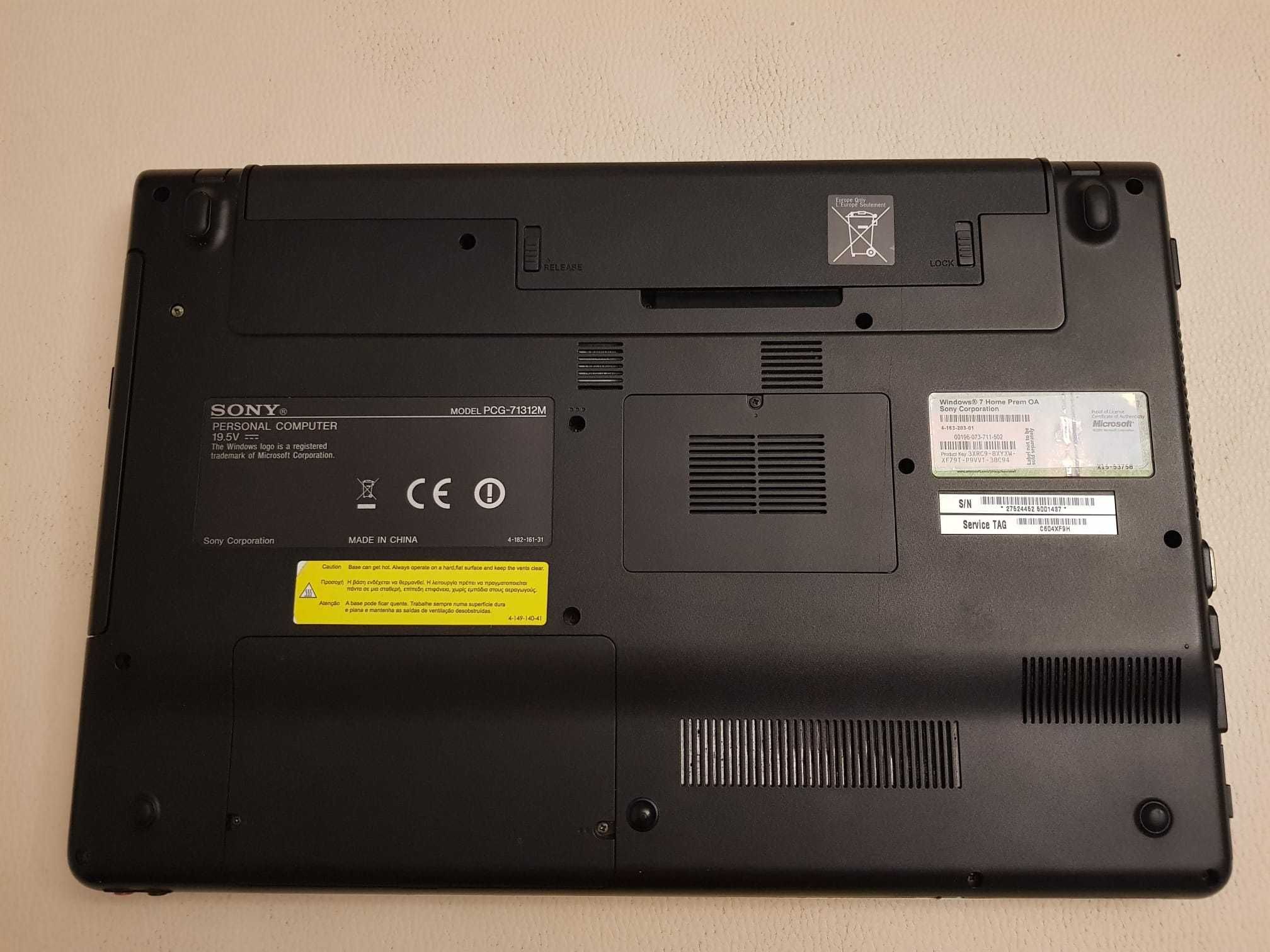 Computador portátil laptop Sony Vaio com Microsoft Office instalado