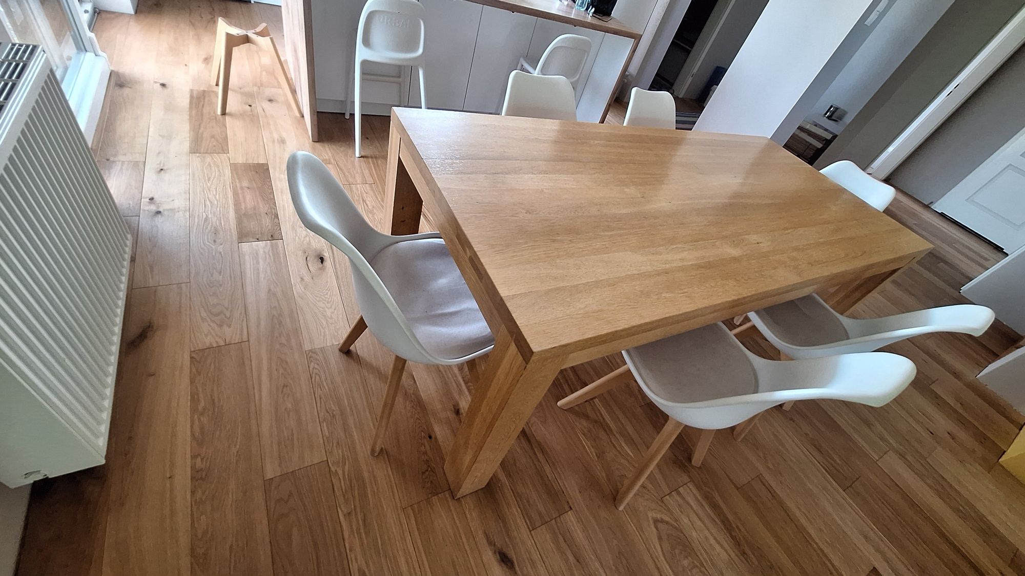 Piękny stół dębowy + krzesła 8 szt