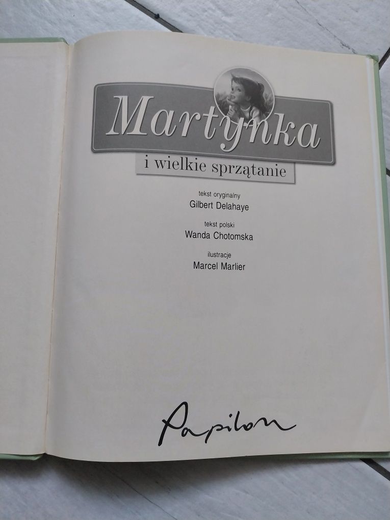Książka Martynka i wielkie sprzątanie. Wanda Chotomska.
