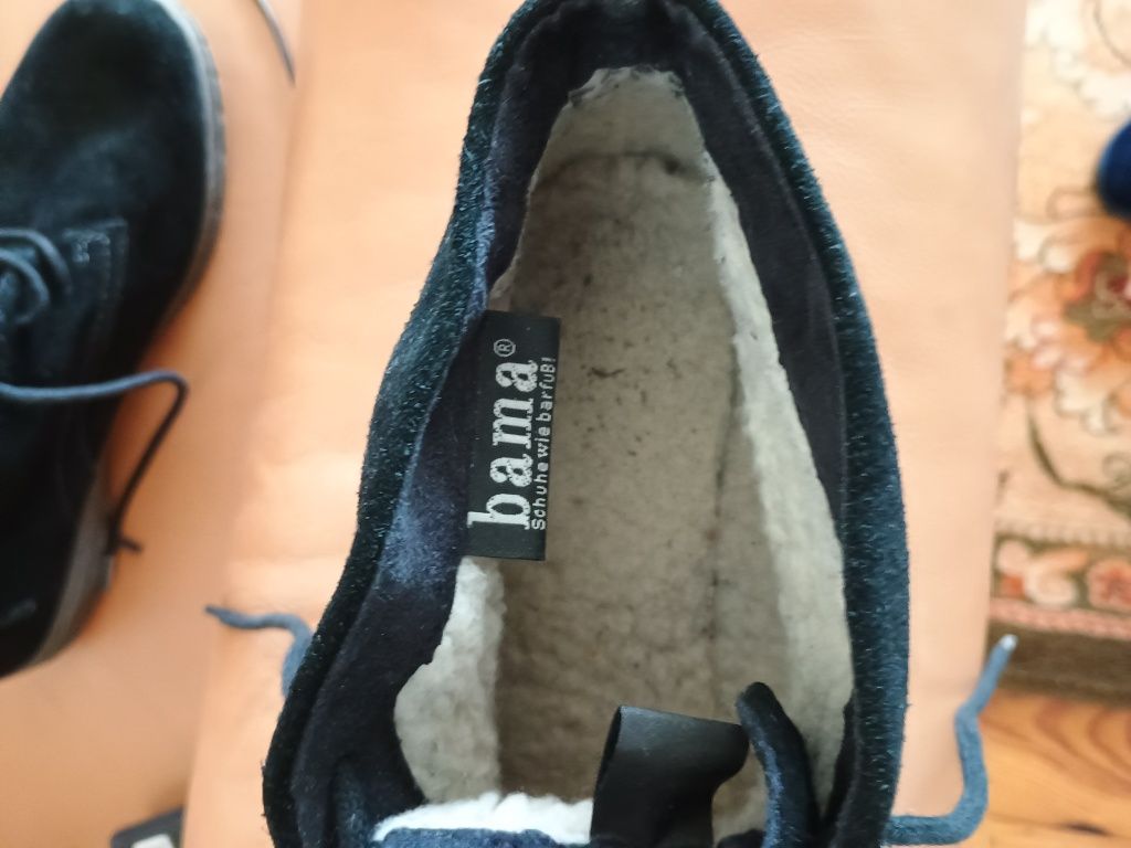 Buty damskie Bama, 41, skóra zamsz, ocieplane