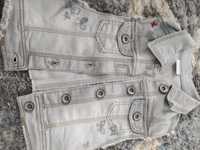 Kamizelka jeans Next 116 szara