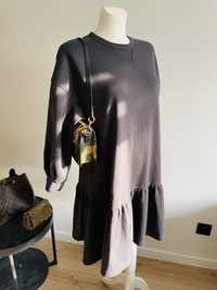 Bawełniana luźna sukienka H&M