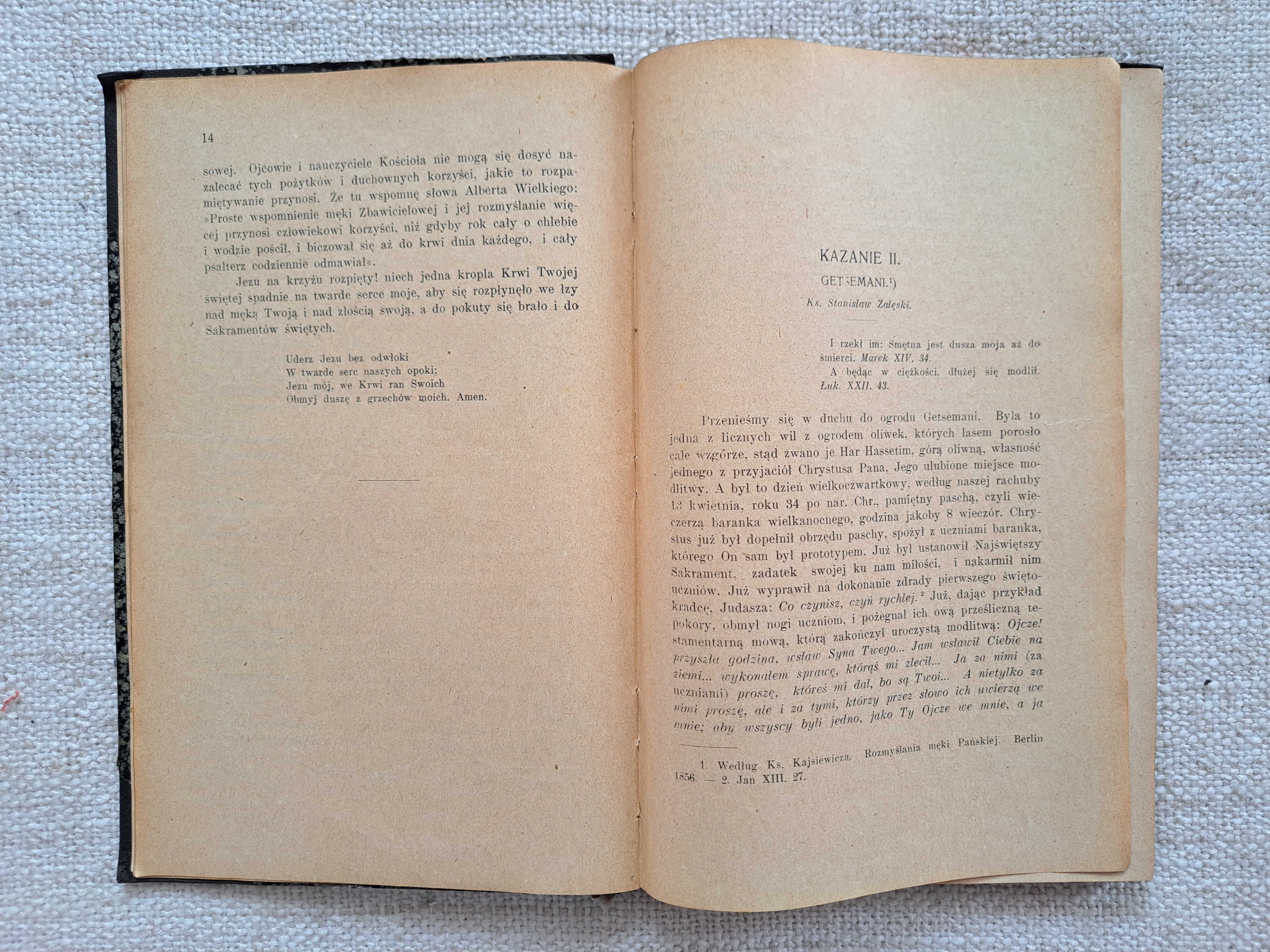 1923 rok. O Męce Pana Jezusa. Kazania księży Towarzystwa Jezusowego