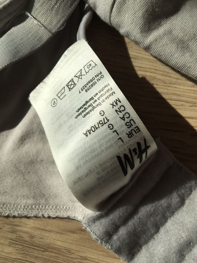 Szary bawelniany biustonosz do karmienia H&M L