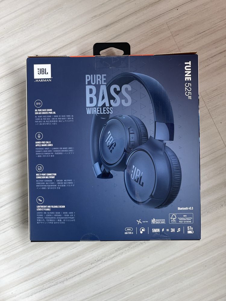 JBL Tune 525BT granatowe sluchawki bezprzeowowdowe nauszne