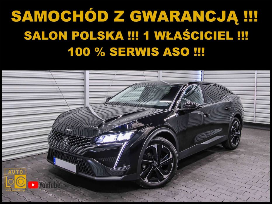 Peugeot 408 ALLURE + AUTOMAT + Salon POLSKA + 1 właściciel + 100% Serwis PEUGEOT !