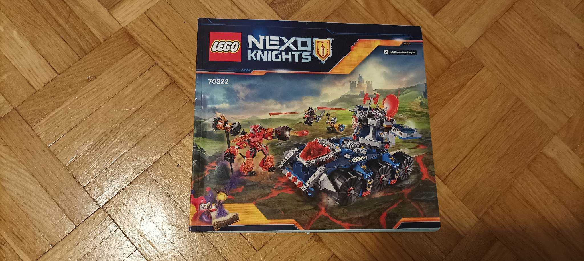 Oryginalne LEGO Nexo Knights KOMPLETNE 70322 Axl's Tower Carrier