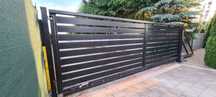 Brama przesuwna 1,5x4m profil 80X20mm, 60x20mm- ocynk ogniowy  kolor