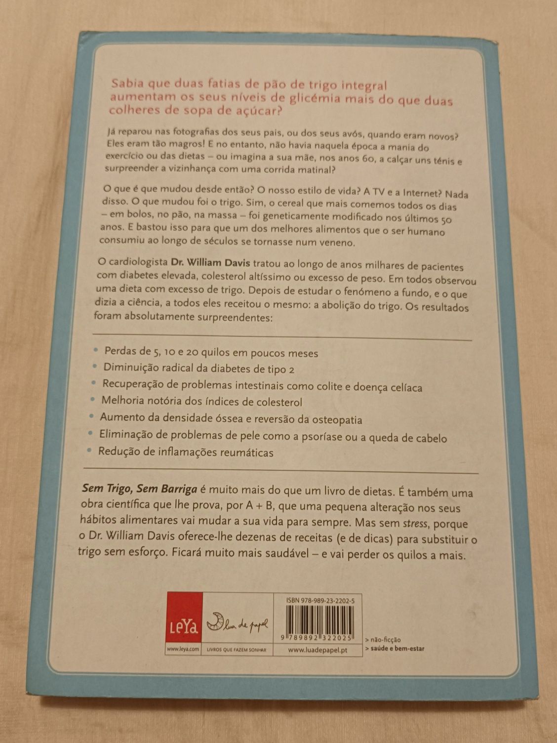 Livro Sem trigo sem barriga, de Dr William Davis