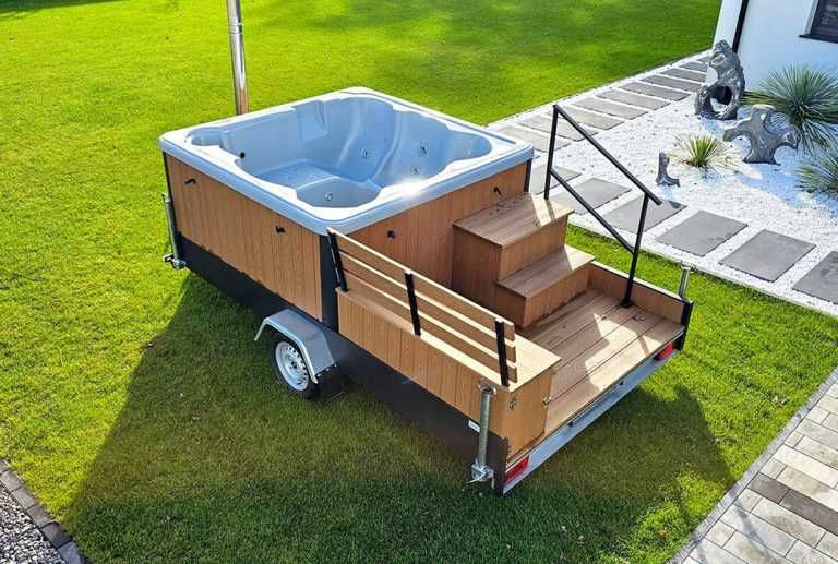 Mobilne Jacuzzi 6 osób - kompaktowe – na taras – ogrodowe - hydromasaż