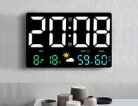 Настольные/настенные электронные LED часы, термометр, гигрометр
