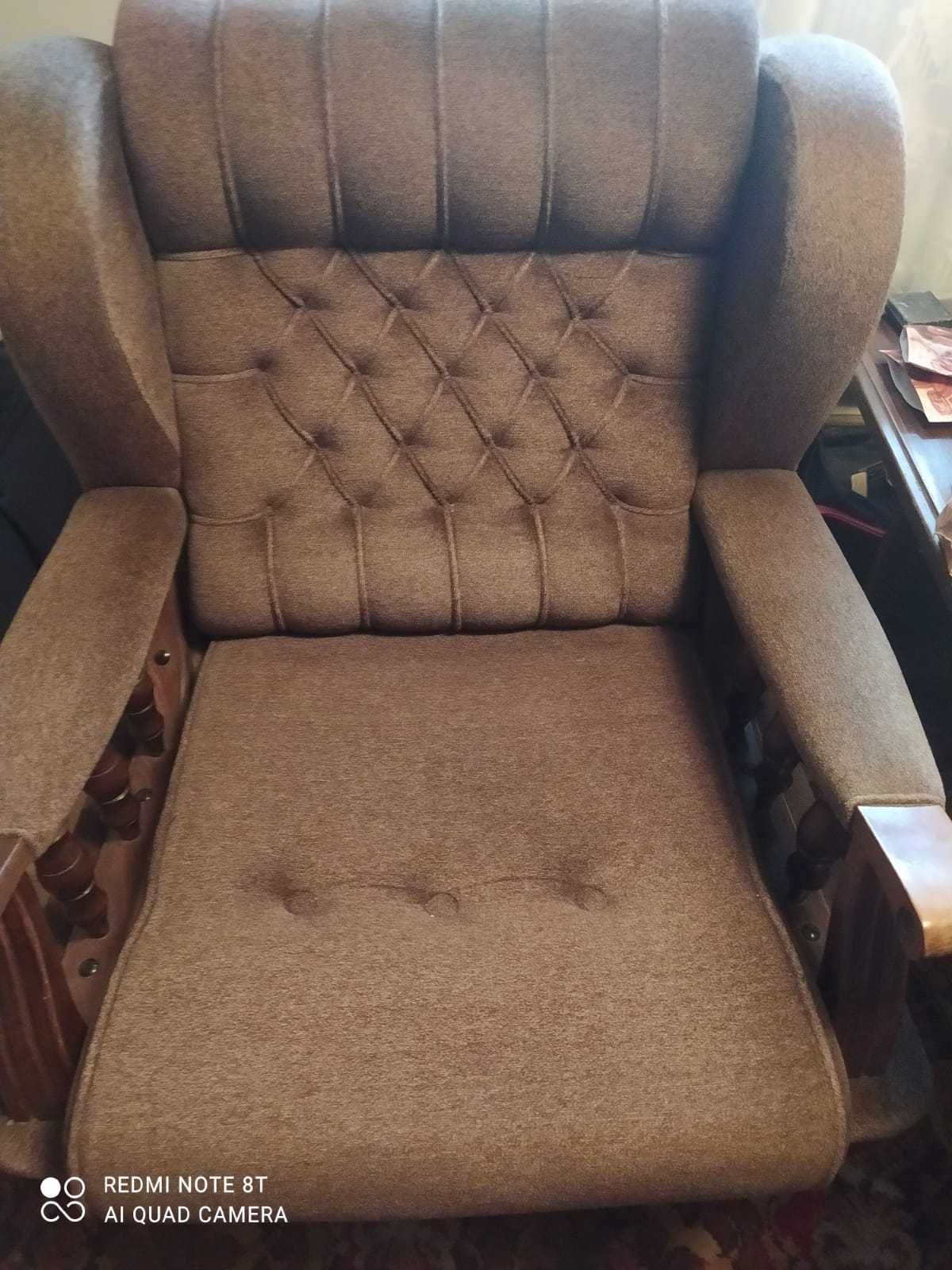 Sofa "Jadwiga" + 2 fotele (PRL)