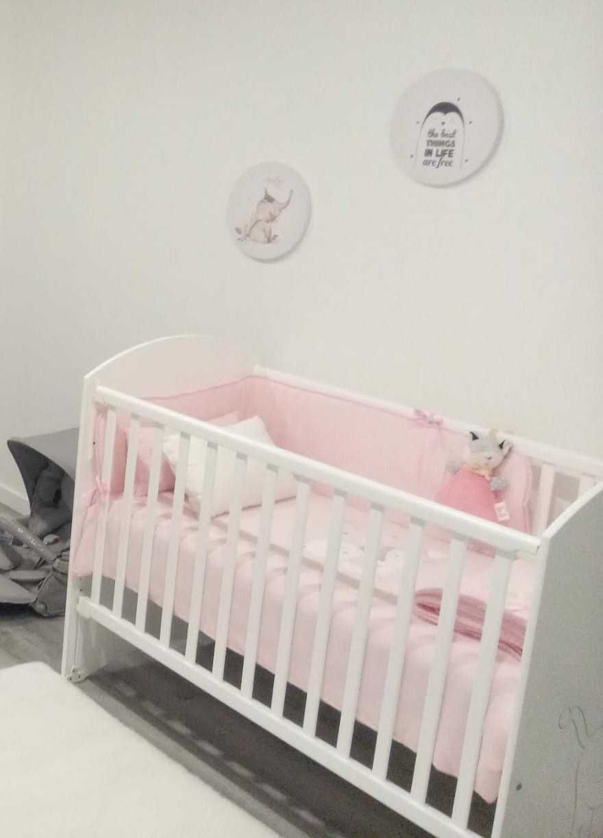 Cama berço lacada a branco