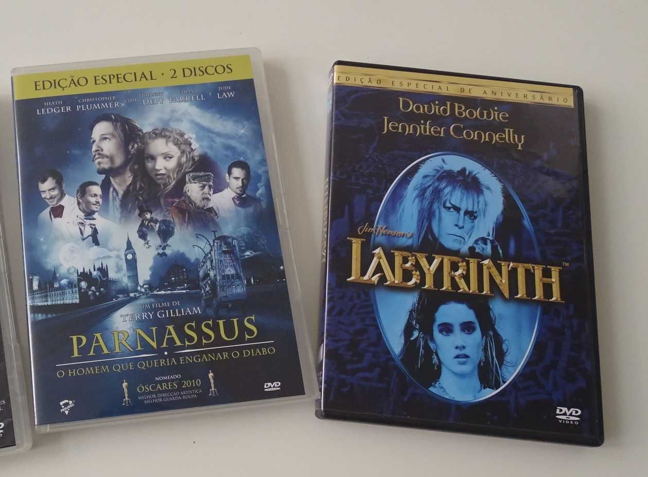 DVD - Labirinto - A  Magia do Tempo + Dr. Parnassus - MT RAROS