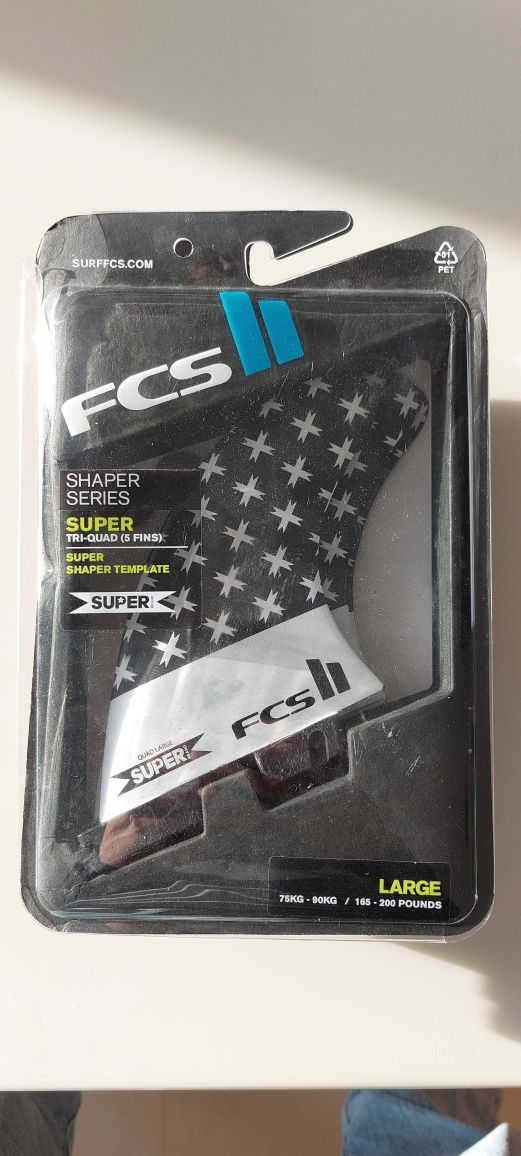 FCS II tri quad superbrand L quilhas finos