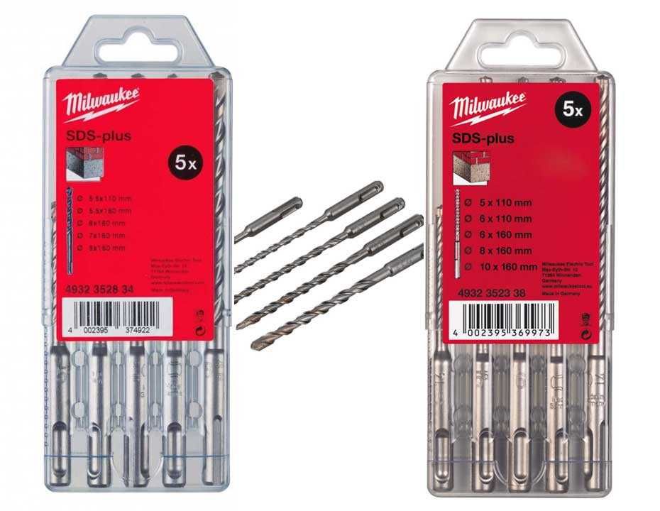 Набір бурів по бетону Milwaukee SDS-Plus M2 5 шт
