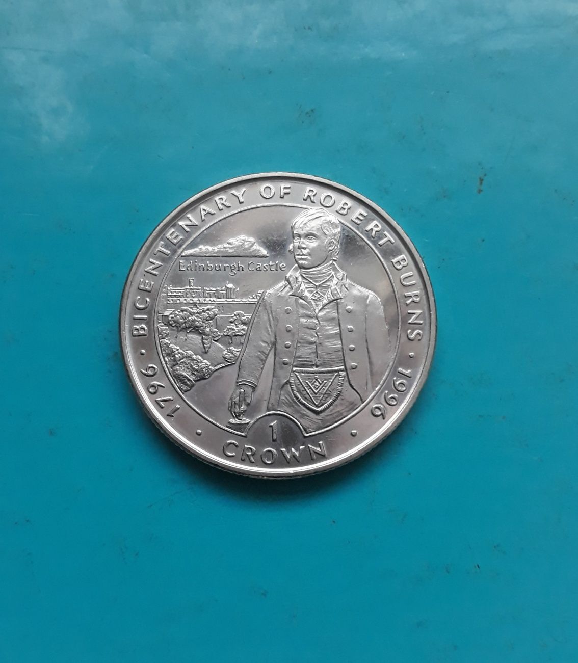 Moneta Korona 1996 Robert Burns - Wyspa Man (671)(672)