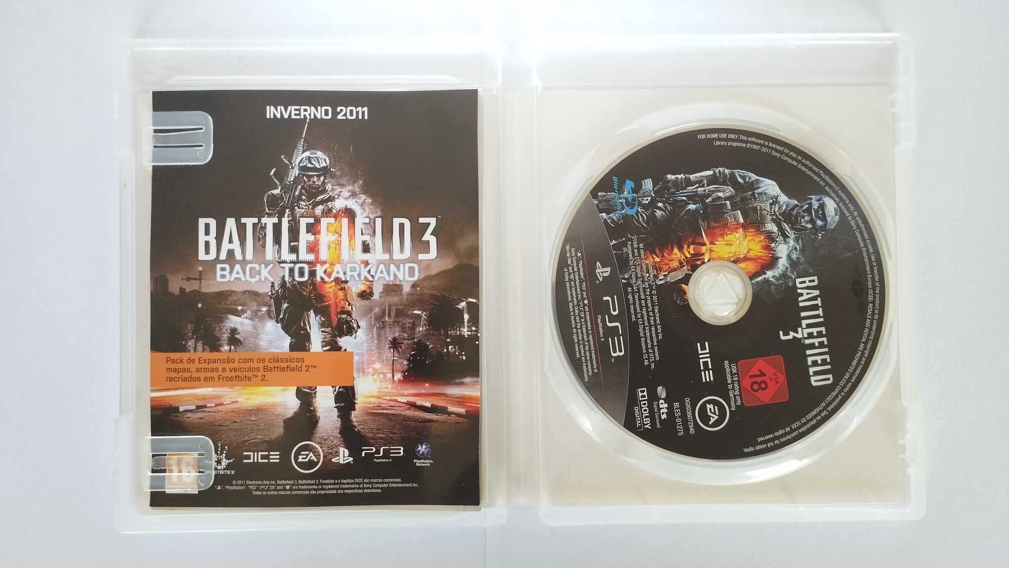 PS3 - Battlefield 3 - Completo com Manuais