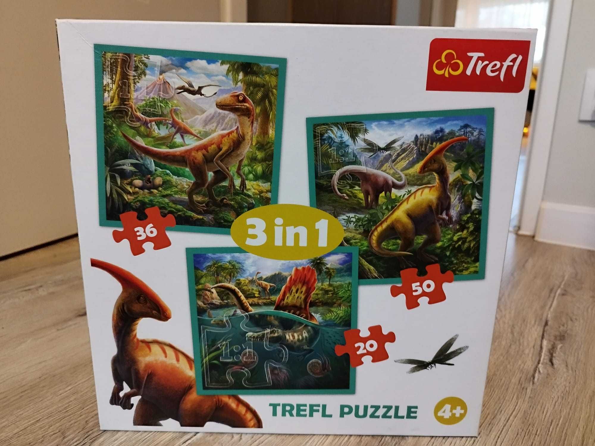 Puzzle Dinozaury 3 in 1