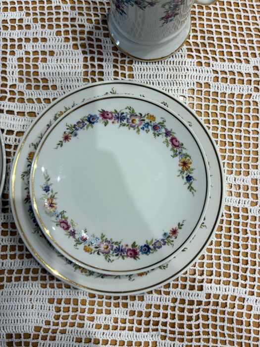 Zestaw do kawy/herbaty pozłacany