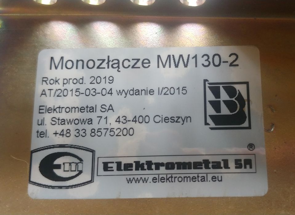 MONOZŁĄCZE pod gazomierz - NOWE.
