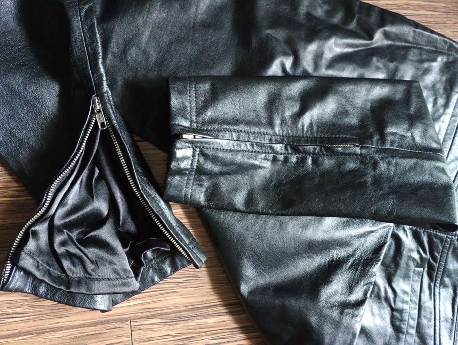 Damskie spodnie skórzane 88cm