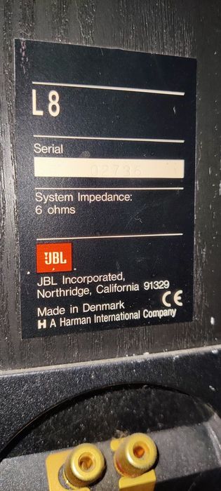 Kolumny JBL l8 Madę in Denmark